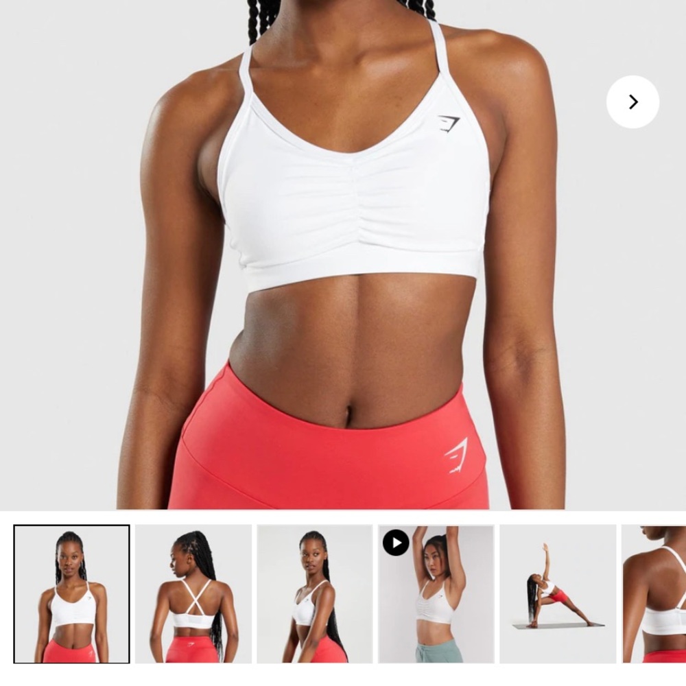Gym shark bra w/o pads